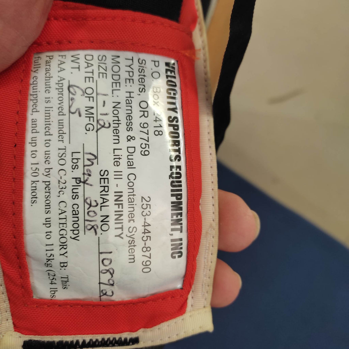 Velocity Full Rig - !!! ONLY 30 JUMPS !!!